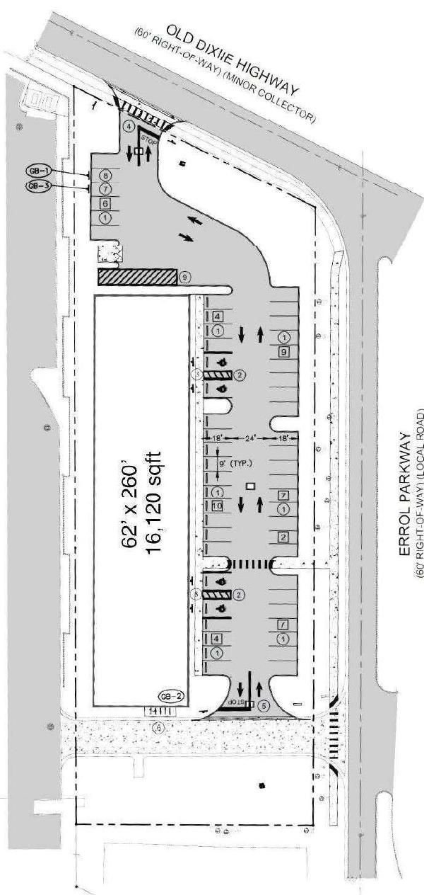 Plano de implantación del edificio
